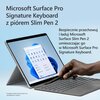 Klawiatura MICROSOFT Surface Pro Keyboard Czarny+ Pióro Surface Slim Pen 2 Klawisze multimedialne Tak
