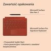 Klawiatura MICROSOFT Surface Pro Keyboard Czerwony Mak + Pióro Surface Slim Pen 2 Typ klawiatury Mechaniczna