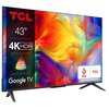 Telewizor TCL 43P735 43" LED 4K Google TV Dolby Atmos Dolby Vision HDMI 2.1 Smart TV Tak