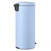 Kosz na śmieci z pedałem BRABANTIA NewIcon 202667 wyjmowane wiadro, nie przepuszcza zapachów, stal 30L Jasnoniebieski Materiał Stal nierdzewna
