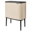 Kosz na śmieci BRABANTIA 201608 Bo Touch Bin 33L Beżowy Materiał Tworzywo sztuczne