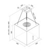 Okap AFRELLI AW-4 Italo 40 Inox Wydajność maksymalna [m3/h] (tryb standardowy) 634