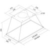 Okap AFRELLI AW-9R Prima Glass 60 Biały 639m3/h 64dB klasa B Szerokość [cm] 56.4
