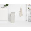 Kosz na śmieci BRABANTIA 214424 Sort & Go odchylane wieczko, do zawieszenia, łatwy w czyszczeniu 40L Jasnoszary Typ Uchylny