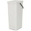Kosz na śmieci BRABANTIA 214424 Sort & Go odchylane wieczko, do zawieszenia, łatwy w czyszczeniu 40L Jasnoszary Rodzaj wykończenia Mat