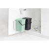 Kosze na śmieci uchylny BRABANTIA Sort & Go 214462 do segregacji, do zawieszenia 2x16L Szary, Zielony Liczba komór 2