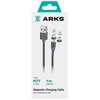 Kabel USB - Micro USB/USB-C ARKS 1 m Czarny Typ USB - USB-C