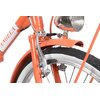 Rower miejski z koszykiem MBM Angela 1S 20 cali Pomarańczowy Wyposażenie Dzwonek