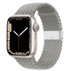 Pasek CRONG Wave Band do Apple Watch (38/40/41mm) Jasnoszary Materiał Poliester