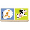Gra logiczna VIGA Learn From Fun Domino Farma 51306 Wiek 3+