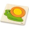 Puzzle VIGA Pierwsze puzzle maluszka Ślimak 59931 (4 elementy) Rodzaj Drewniane