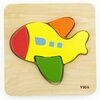 Puzzle VIGA Pierwsze puzzle maluszka: Samolot 50173 (4 elementy) Seria Pierwsze puzzle maluszka