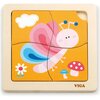 Puzzle VIGA Na podkładce: Motylek 50136 (4 elementy)