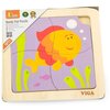 Puzzle VIGA Na podkładce: Rybka 50144 (4 elementy) Rodzaj Drewniane