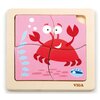 Puzzle VIGA Na podkładce: Krab 50146 (4 elementy)