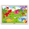 Puzzle VIGA Na podkładce: Dinozaury 51460 (24 elementy) Seria Puzzle na podkładce
