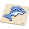 Puzzle drewniane VIGA Pierwsze puzzle maluszka Rybka 59934 Rodzaj Drewniane