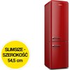 Lodówka AMICA FK3495.3FRAA Retro No frost 186.5cm Czerwony Roczne zużycie prądu 219 kWh = 251.85 zł
