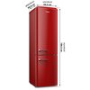Lodówka AMICA FK3495.3FRAA Retro No frost 186.5cm Czerwony Funkcje dodatkowe Oświetlenie LED