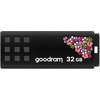 Pendrive GOODRAM UME2 Spring 32GB, USB 2.0, Odczyt 20 Mb/s, Zapis 5 Mb/s Czarny