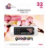 Pendrive GOODRAM UME2 Spring 32GB, USB 2.0, Odczyt 20 Mb/s, Zapis 5 Mb/s Czarny Interfejs USB 2.0