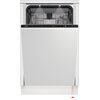 Zmywarka BEKO bPRO500 BDIS38040A z funkcjami autodozowania, autootwierania drzwi i AquaIntense, o szerokości 45 cm, z widocznym panelem sterowania z ikonami i wyświetlaczem. Na panelu znajduje się logo "Beko" oraz oznaczenie modelu "AquaIntense BDIS38040A