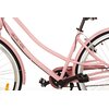 Rower miejski z koszykiem GOETZE Cruiser S7B 28 cali Różowy Przerzutka tylna marka Shimano Tourney