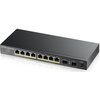 Switch ZYXEL GS1100-10HP-EU0102F Złącza RJ-45 10/100/1000 Mbps x 8 szt., SFP x 2 szt.