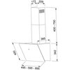 Okap FRANKE Vertis FVT 605 BK A Czarne szkło 580m3/h 67dB klasa A Szerokość [cm] 60