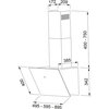 Okap FRANKE Vertis FVT 605 WH A Białe szkło 580m3/h 67dB klasa A Szerokość [cm] 60