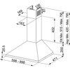Okap FRANKE Joy FJO 624 XS Stal szlachetna 430m3/h 67dB klasa D Szerokość [cm] 60