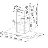 Okap FRANKE Tale 615 W XS Stal szlachetna 450m3/h 60dB klasa A++ Szerokość [cm] 60