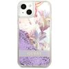 Etui GUESS Flower Liquid Glitter do Apple iPhone 13 Mini Fioletowy Model telefonu iPhone 13 Mini