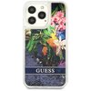 Etui GUESS Flower Liquid Glitter do Apple iPhone 13 Pro Niebieski Model telefonu iPhone 13 Pro