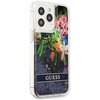Etui GUESS Flower Liquid Glitter do Apple iPhone 13 Pro Niebieski Kompatybilność Apple iPhone 13 Pro
