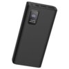 Czarny powerbank z wyświetlaczem pokazującym "100%" oraz napisami "PD 22.5W" i "Support 20W QC/PD Support fast charge SCP/FCP". Na górnej krawędzi widoczne są różne porty i przycisk.