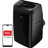 Klimatyzator TCL TAC-12CHPB NZBHEF Czarny + Uszczelka okienna TCL do klimatyzatora 4 m + Płyn czyszcząco-dezynfekujący do urządzeń klimatyzacyjnych NANOCLEAN Air 4Home AC-89G500K Kwiatowy 500 ml