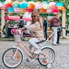 Rower dziecięcy SUN BABY Heart Bike 12 cali dla dziewczynki Morelowy Kółka boczne Tak