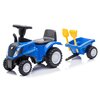 Jeździk SUN BABY Traktor z przyczepą New Holland Niebieski Rączka do prowadzenia Nie