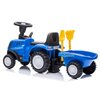 Jeździk SUN BABY Traktor z przyczepą New Holland Niebieski Zasilanie 2 x AA