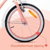 Rower dziecięcy SUN BABY Heart Bike 16 cali dla dziewczynki Morelowy Kółka boczne Tak