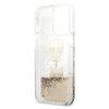 Etui KARL LAGERFELD Liquid Glitter Karl & Choupette do Apple iPhone 13 Pro Max Złoty Gwarancja 12 miesięcy