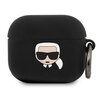 Etui na słuchawki KARL LAGERFELD Silicone Ikonik do Apple AirPods 3 Czarny