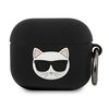 Etui na słuchawki KARL LAGERFELD Silicone Choupette do Apple AirPods 3 Czarny