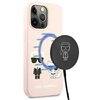 Etui KARL LAGERFELD Silicone Ikonik Karl & Choupette MagSafe do Apple IPhone 13 Pro Jasnoróżowy Kompatybilność Apple iPhone 13 Pro