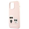 Etui KARL LAGERFELD Silicone Ikonik Karl & Choupette MagSafe do Apple IPhone 13 Pro Jasnoróżowy Typ Etui nakładka