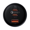 Ładowarka samochodowa BASEUS Qualcomm 160W Szary Napięcie wejściowe [V] 12 - 24