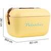 Lodówka POLARBOX Amarillo Verde Agua Classic 1831 Typ Na wkłady mrożące