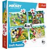 Puzzle TREFL 4w1 Fajny dzień Mickiego 34604 (207 elementów) Tematyka Bajki