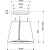 Okap FABER F45 F-345.0612.338 Biały Szerokość [cm] 43